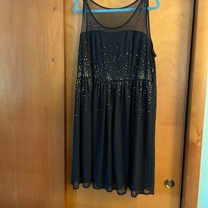 Sparkly flattering Lane Bryant dress